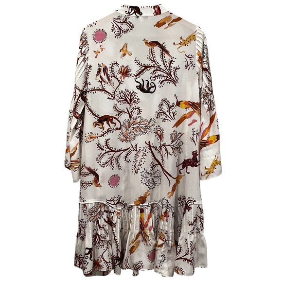 DOROTHEE SCHUMACHER Tree of Life Silk Mini  Dress, S - Picture 11 of 13